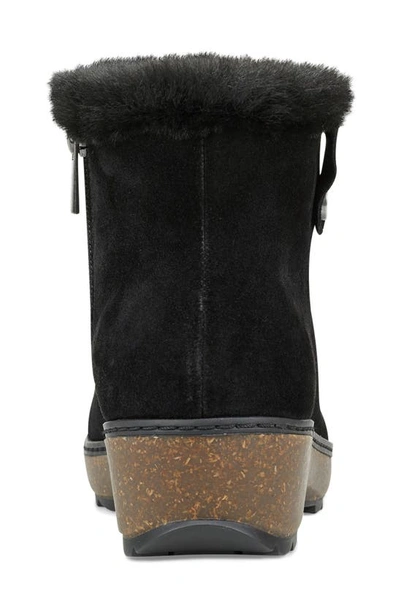 Earth Kim Womens Comfort Insole Faux Fur Winter & Snow Boots In Black