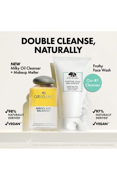 Shop Origins Checks & Balances Milky Oil Cleanser + Makeup Melter, 5 oz