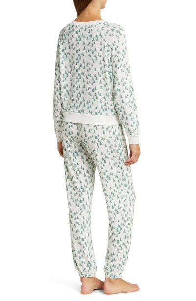 Shop Honeydew Intimates Star Seeker Jersey Pajamas In Ivory Trees