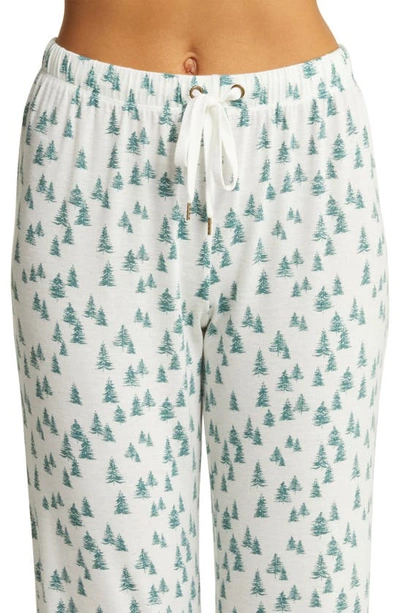 Shop Honeydew Intimates Star Seeker Jersey Pajamas In Ivory Trees