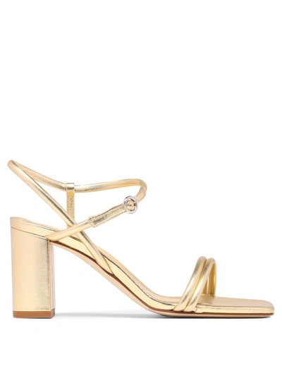 Shop Aeyde "helene" Sandals In Gold