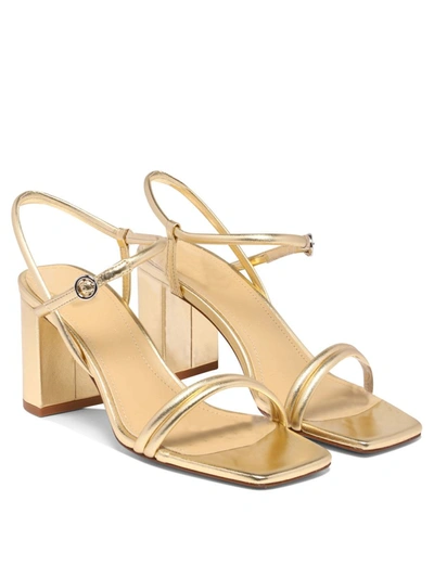 Shop Aeyde "helene" Sandals In Gold