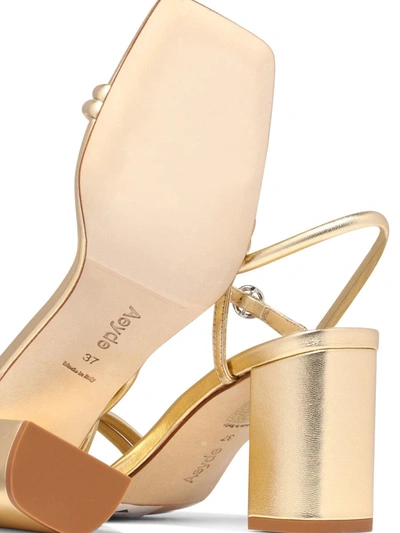 Shop Aeyde "helene" Sandals In Gold