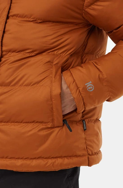Shop Tentree Cloud Shell Water Repellent Mid Puffer Jacket In Toffee
