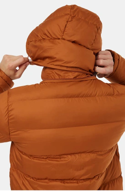 Shop Tentree Cloud Shell Water Repellent Mid Puffer Jacket In Toffee
