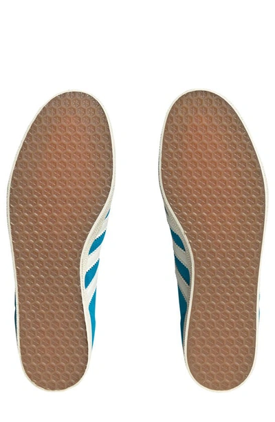Shop Adidas Originals Gazelle Sneaker In Aqua/ Off White/ Cream