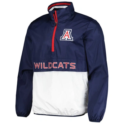 G-iii Sports By Carl Banks Men's  Navy Arizona Wildcats Cornerman Half-zip Top In Navy