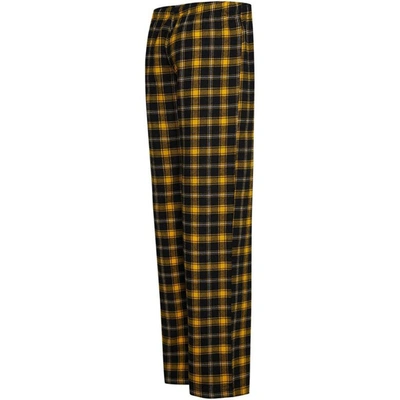 Shop College Concepts Black/gold Utah Jazz Arctic T-shirt & Flannel Pants Sleep Set