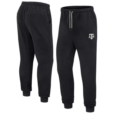Fanatics Signature Men's And Women's  Black Texas A&m Aggies Super Soft Fleece Jogger In Black