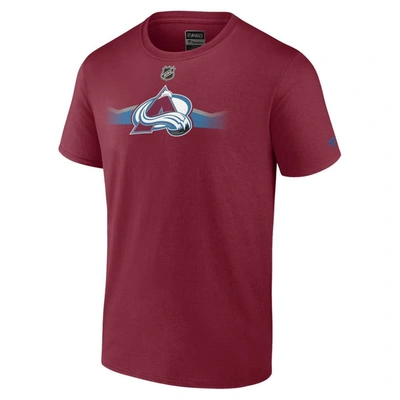 Shop Fanatics Branded Burgundy Colorado Avalanche Authentic Pro Secondary T-shirt