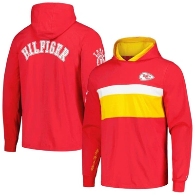 Shop Tommy Hilfiger Red Kansas City Chiefs Morgan Long Sleeve Hoodie T-shirt