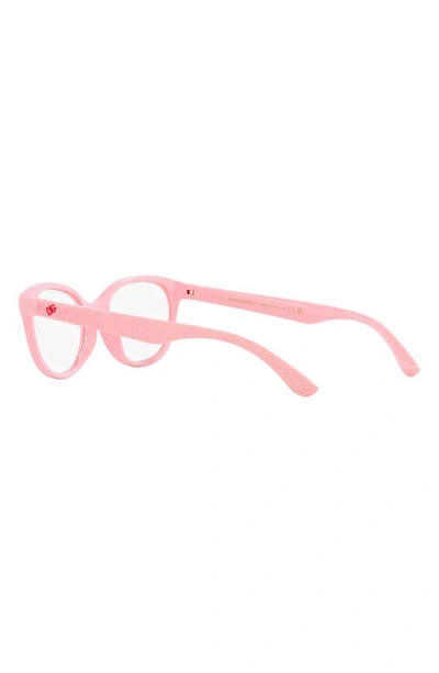 Shop Dolce & Gabbana 49mm Butterfly Optical Glasses In Pink