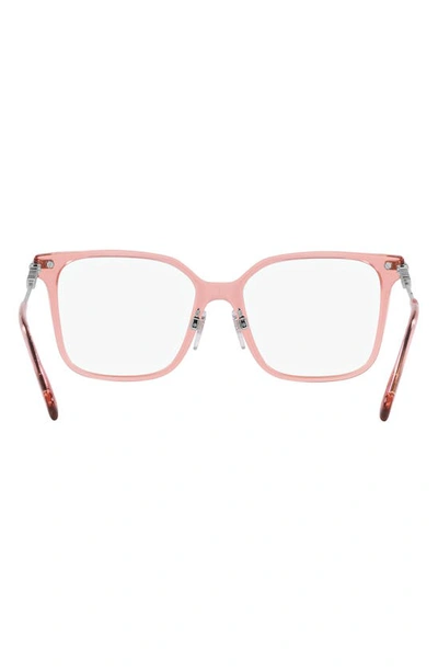 Shop Burberry Elizabeth 54mm Square Optical Glasses In Rose