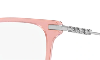 Shop Burberry Elizabeth 54mm Square Optical Glasses In Rose