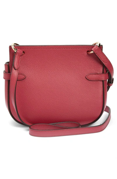 Shop Mulberry Small Amberley Leather Crossbody Bag In Wild Berry