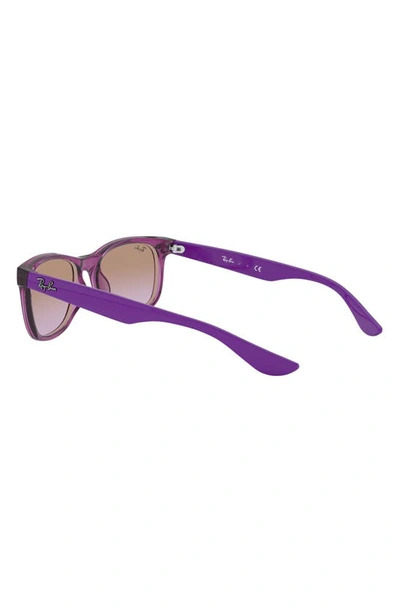 Shop Ray Ban Ray-ban Kids' Junior Wayfarer 50mm Gradient Square Sunglasses In Violet