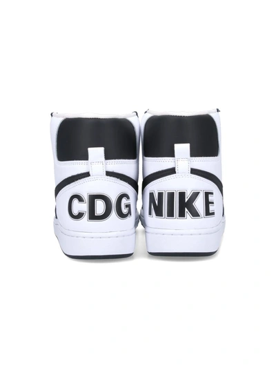 Comme Des Garçons Homme Deux Black & White Nike Edition Terminator High Sneakers In Black