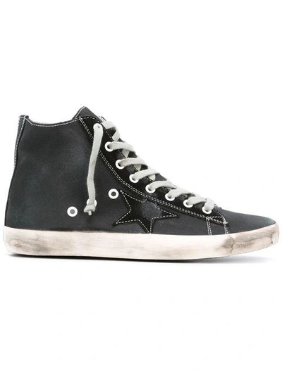 Shop Golden Goose Francy Hi-top Sneakers In Black