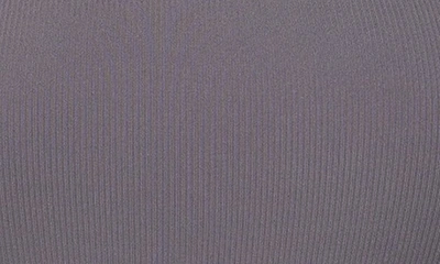 Spanx Suit Yourself Ribbed Mock Neck Sleeveless Smoother Bodysuit In Deep Slate