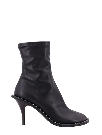 Shop Stella Mccartney Alter Mat Ankle Boots With Metal Details