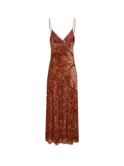 Shop Ulla Jhonson Velvet Dress With Moiré Pattern