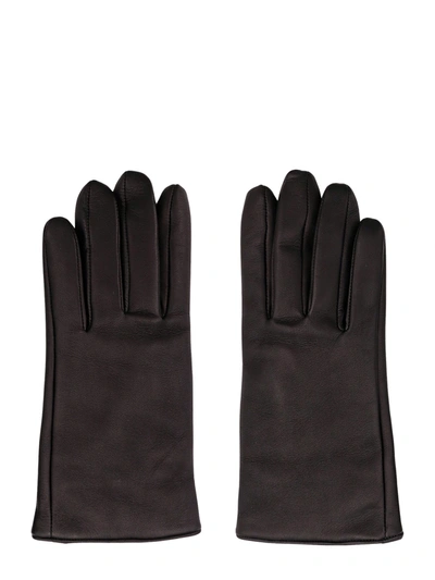 Shop Saint Laurent Leather Gloves