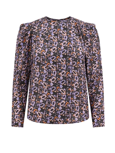 Shop Isabel Marant Multicolor Silk And Viscose Shirt