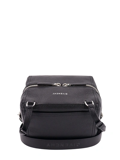 Shop Givenchy Leather Shoulder Bag With Logo Print