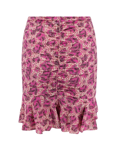Shop Isabel Marant Stretch Silk Skirt