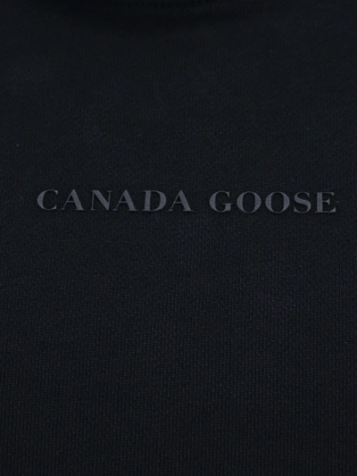 Shop Canada Goose Cotton Sweatshirt With Frontal Logo Patch