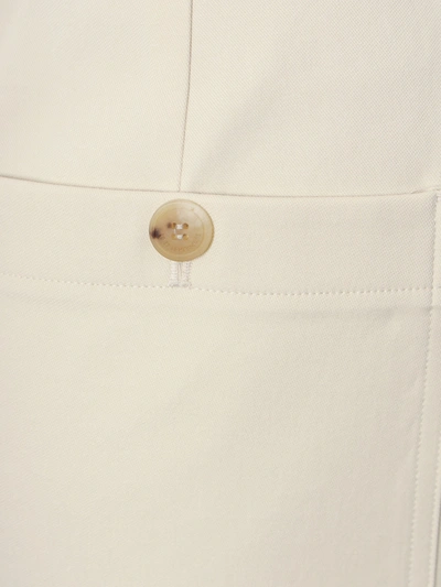 Shop Le 17 Septembre Cotton Trouser With Frontal Pinces