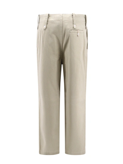 Shop Burberry Cotton Trouser With Maxi Belt Loops