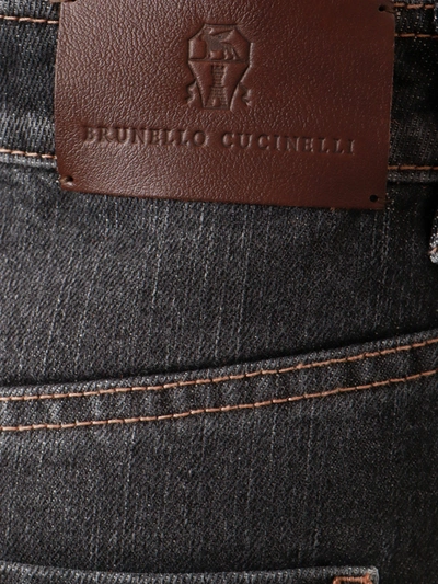 Shop Brunello Cucinelli Cotton Trosuer With Iconic Monili  Detail