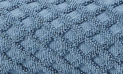 Woven & Weft Diamond Textured 6-pack Cotton Towels In Blue