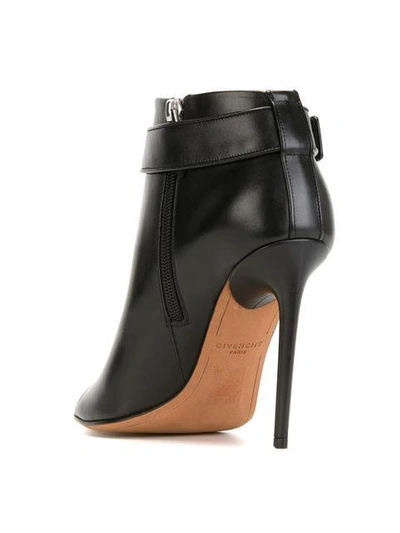 Shop Givenchy 'shark Lock' Booties - Black