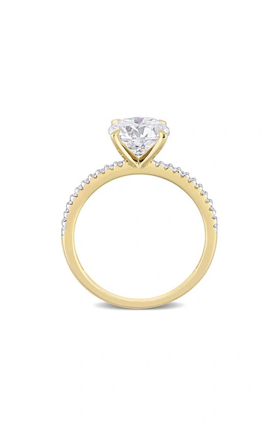 Delmar Lab Created Moissanite Ring In Gold