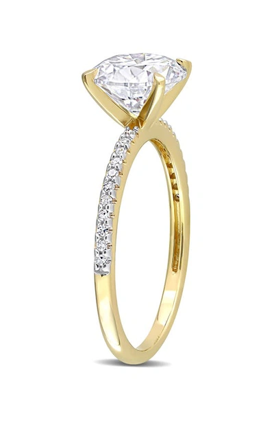 Delmar Lab Created Moissanite Ring In Gold