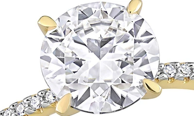 Delmar Lab Created Moissanite Ring In Gold