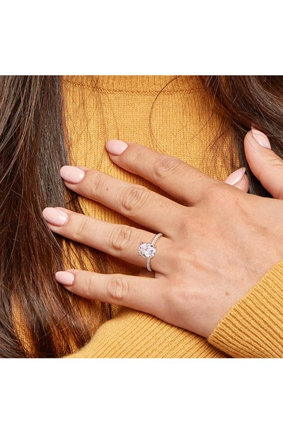 Delmar 14k Yellow Gold Created Moissanite Engagement Ring In Gold