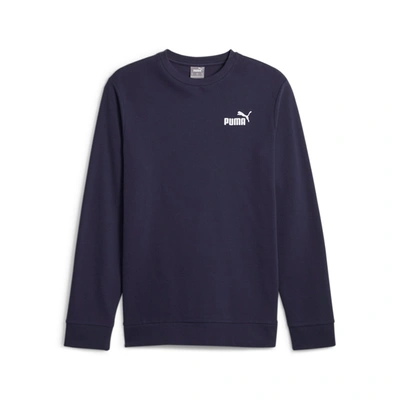 Shop Puma Men's Ess+ Sweatshirt In Blue