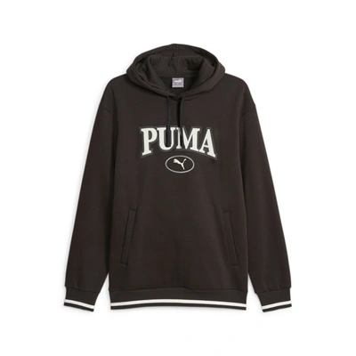 Shop Puma Men's Squad Hoodie In Black