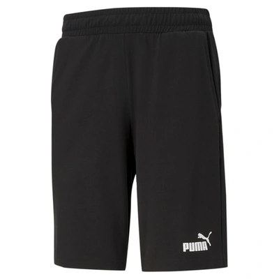 Shop Puma Men's Essentials Jersey Shorts In Black