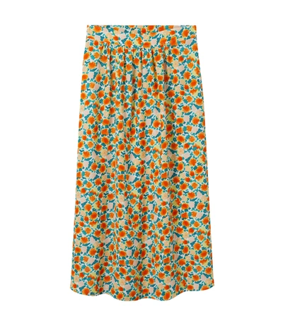 Shop Apc Ravena Long Skirt In Multi