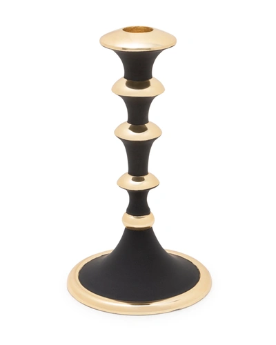 Shop Classic Touch Decor 12.25"h Black And Gold Candlestick