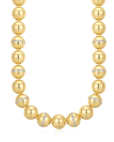 Shop Luv Aj Oversized Ball Chain Necklace- Gold