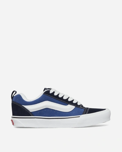 Shop Vans Knu Skool Sneakers Navy In Blue