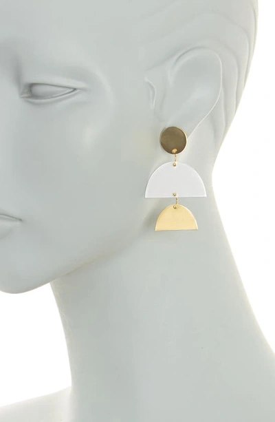 Madewell Sculpture Statement Earrings In Mixed Metal