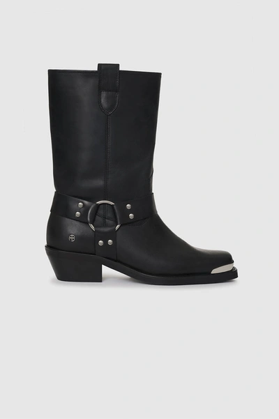 Shop Anine Bing Ryder Boots In Black