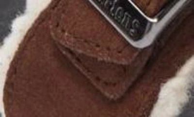Shop Dr. Martens' Dr. Martens Myles Faux Shearling Lined Slide Sandal In Dark Brown
