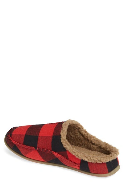 Deer Stags Nordic Slipper In Red / Black